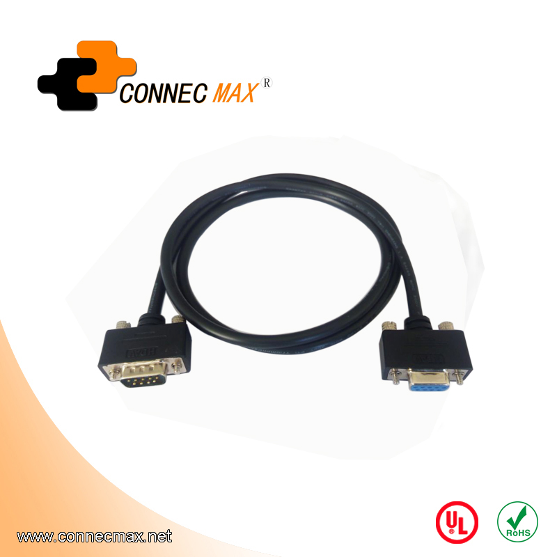 DB9 male to female extension cable