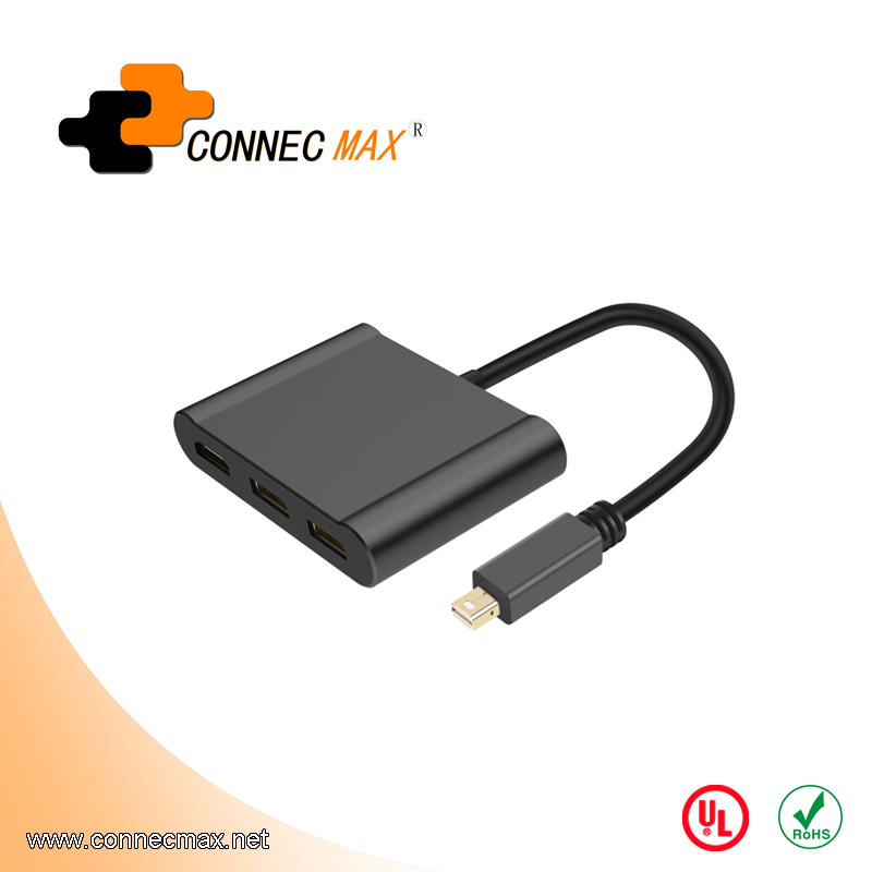 MINI DP 转 2DP +1 HDMI MST HUB